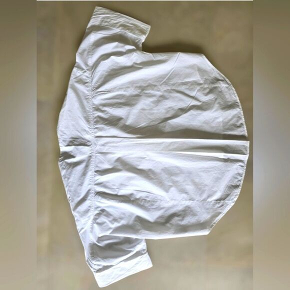 Zara Cotton V Neck Patty Blouse for Woman  size L - Picture 8 of 9